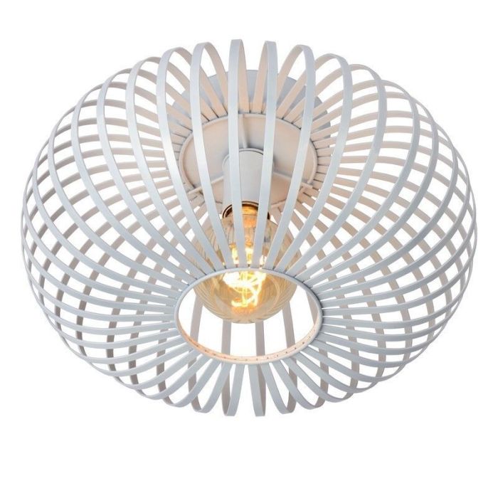 Witte plafonniere Manuela, Rond