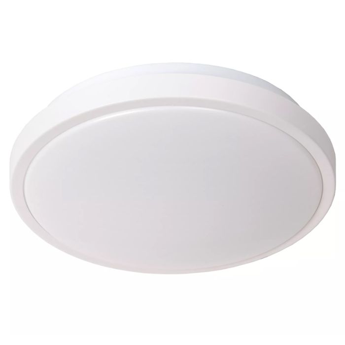 Witte badkamer plafondlamp modern, Dasher, 12W, 2700K LED, IP44