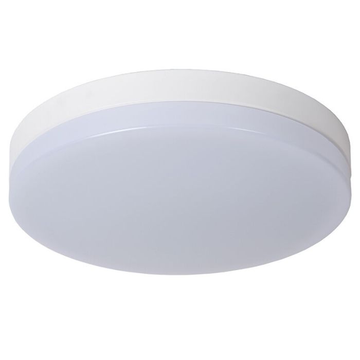 Witte badkamer plafondlamp kunststof, Biskit, 36W, 2700K LED, IP44