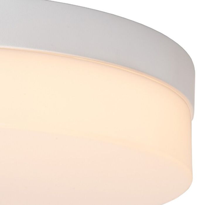 Witte badkamer plafondlamp kunststof, Biskit, 36W, 2700K LED, IP44