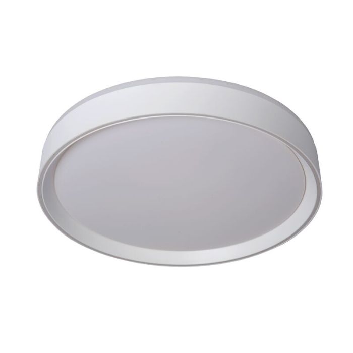 Witte plafonniere Nuria, acryl, 24w warm wit licht