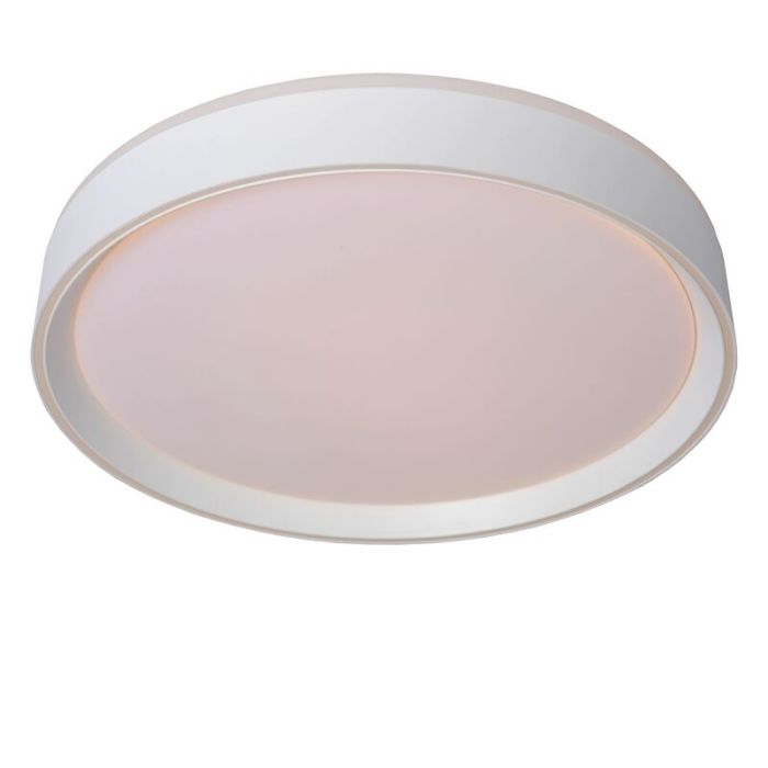 Witte plafonniere Nuria, acryl, 24w warm wit licht