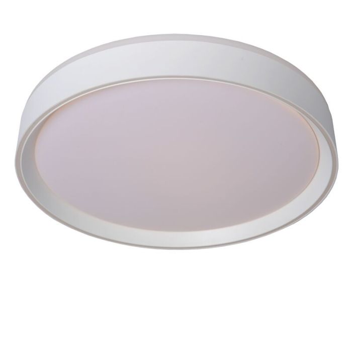 Witte plafonniere Nuria, acryl, 24w warm wit licht