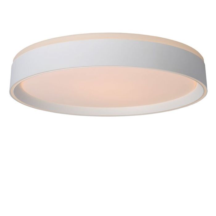 Witte plafonniere Nuria, acryl, 24w warm wit licht