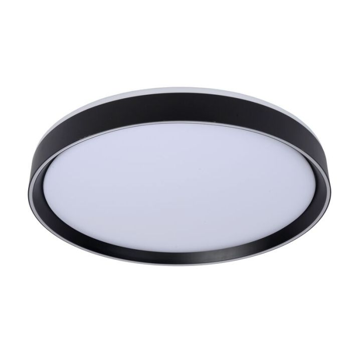 Zwarte plafonniere Nuria, acryl, 36w warm wit licht