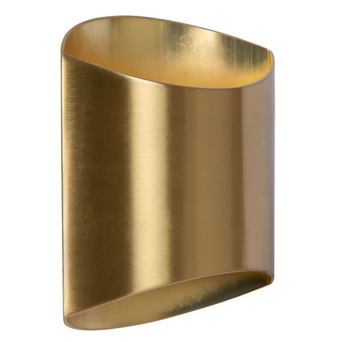 Messing up down wandlamp modern, Diletta