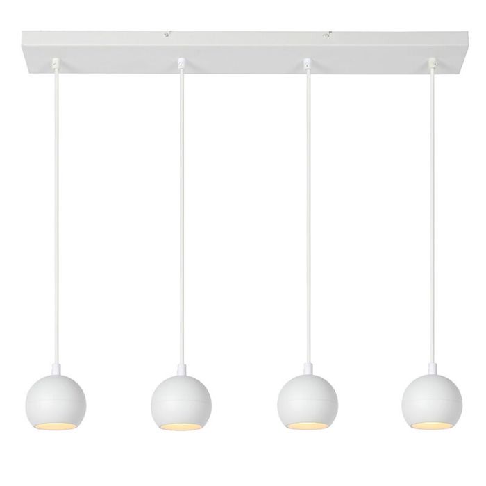 Witte moderne hanglamp, Favori, metaal