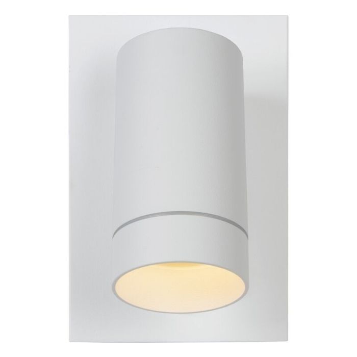Witte buitenlamp met bewegingssensor Taylor, aluminium