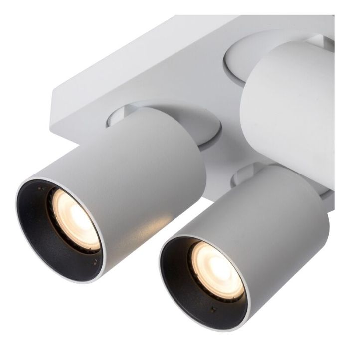 Witte plafondspot Nigel, aluminium