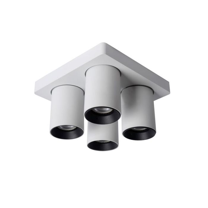 Witte plafondspot Nigel, aluminium