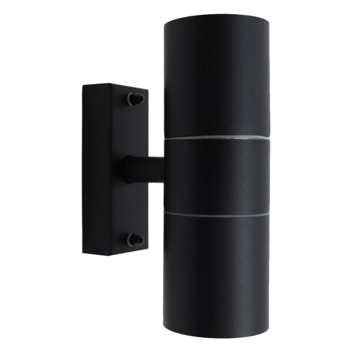 Moderne smart buitenlamp zwart, Pedro, IP44, 9W, RGBW
