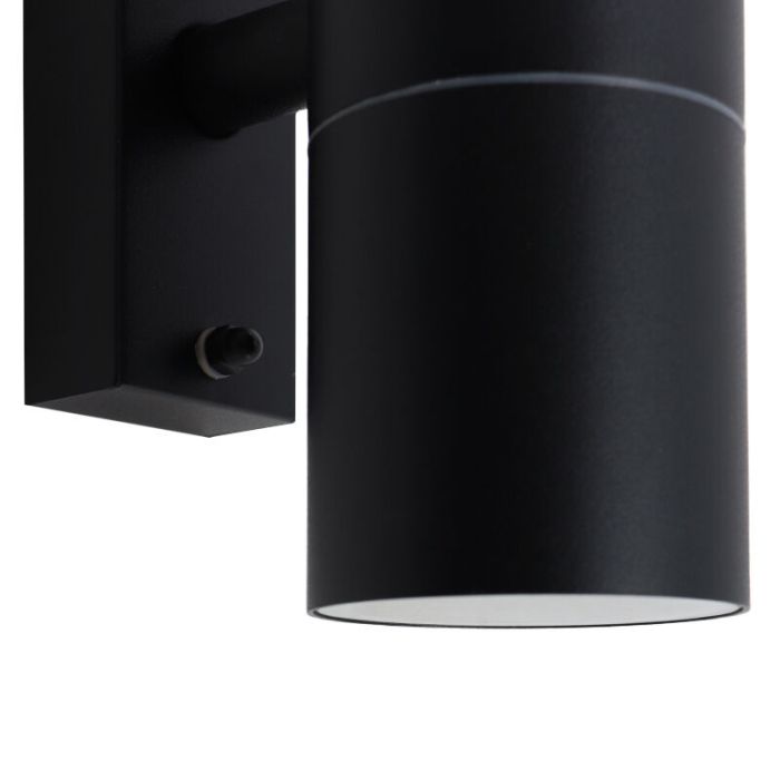 Moderne smart buitenlamp zwart, Pedro, IP44, 9W, RGBW