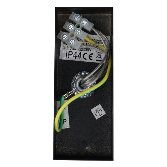 Moderne smart buitenlamp zwart, Pedro, IP44, 9W, RGBW