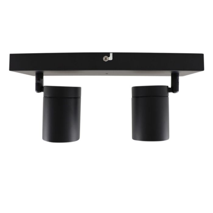 Moderne smart plafondlamp zwart, Ciara, IP44, 9W, RGBW