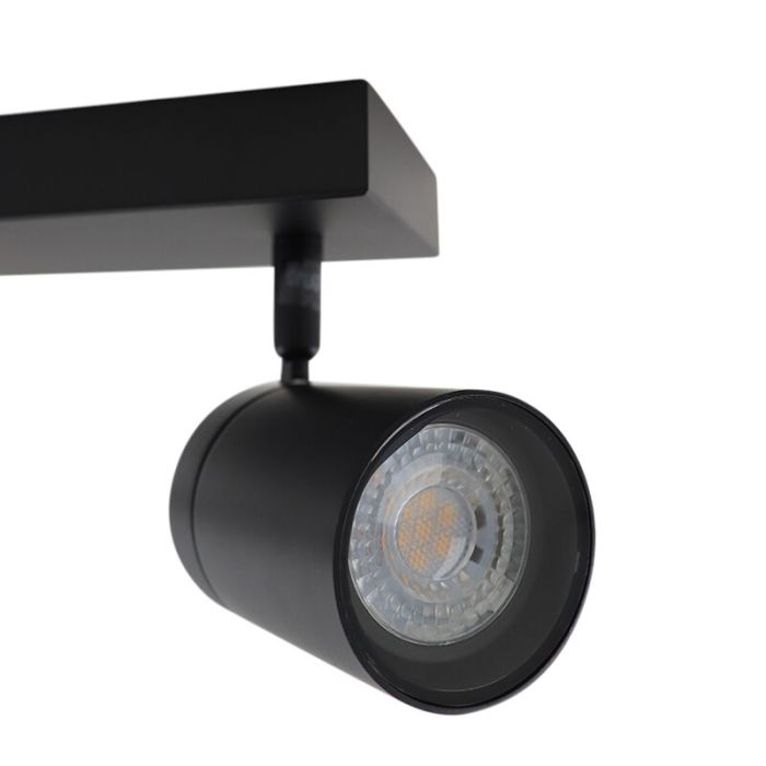 Moderne smart plafondlamp zwart, Ciara, IP44, 9W, RGBW