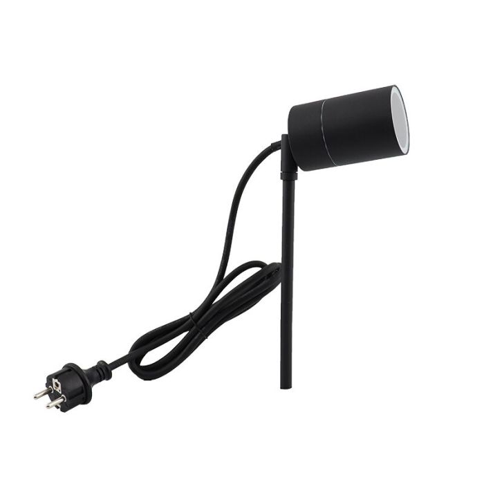 Moderne smart buitenlamp zwart, Pedro, IP44, 4,5W, RGBW
