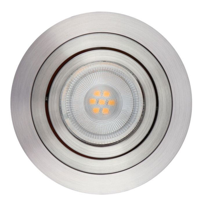 Aluminium smart inbouwspot chroom, Scott, 4,5W, RGBW