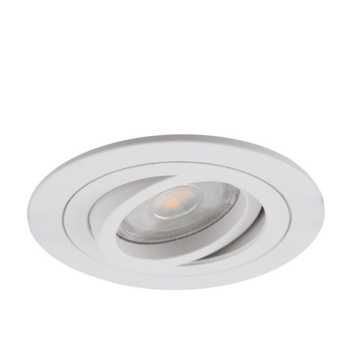 Aluminium smart inbouwspot wit, Scott, 4,5W, RGBW