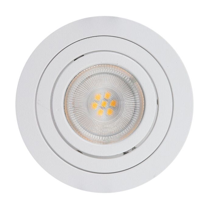 Aluminium smart inbouwspot wit, Scott, 4,5W, RGBW