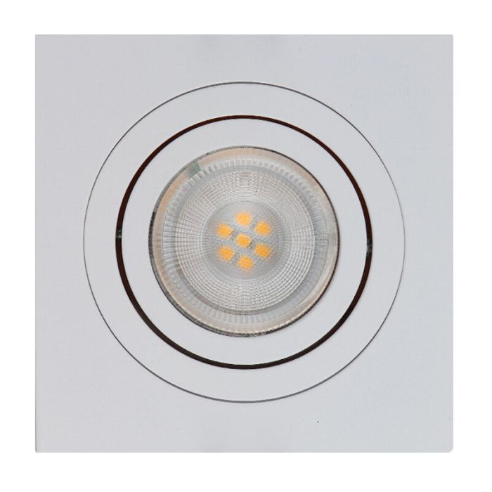 Aluminium smart inbouwspot wit, Scott, 4,5W, RGBW