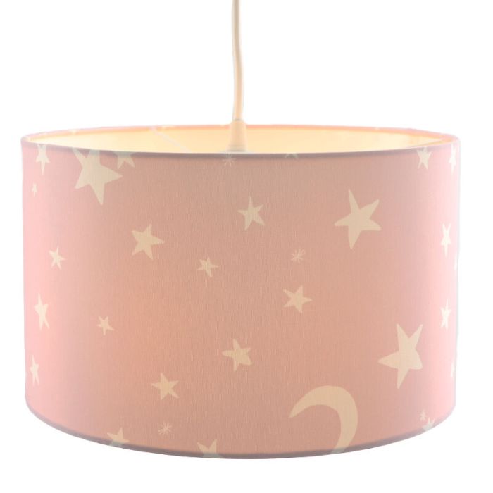 Roze sterren hanglamp Stars, kinderkamer