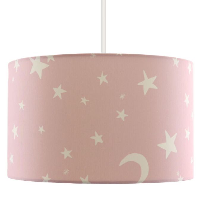 Roze sterren hanglamp Stars, kinderkamer