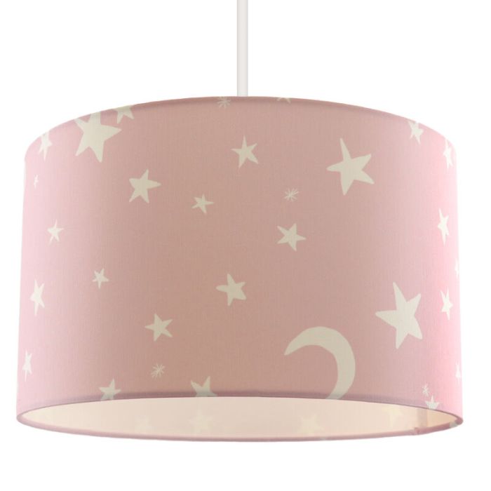 Roze sterren hanglamp Stars, kinderkamer