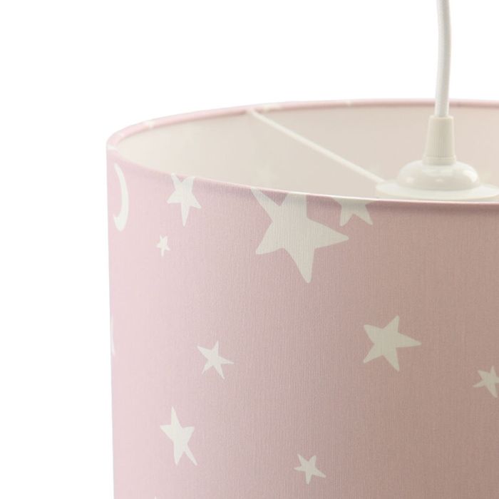 Roze sterren hanglamp Stars, kinderkamer