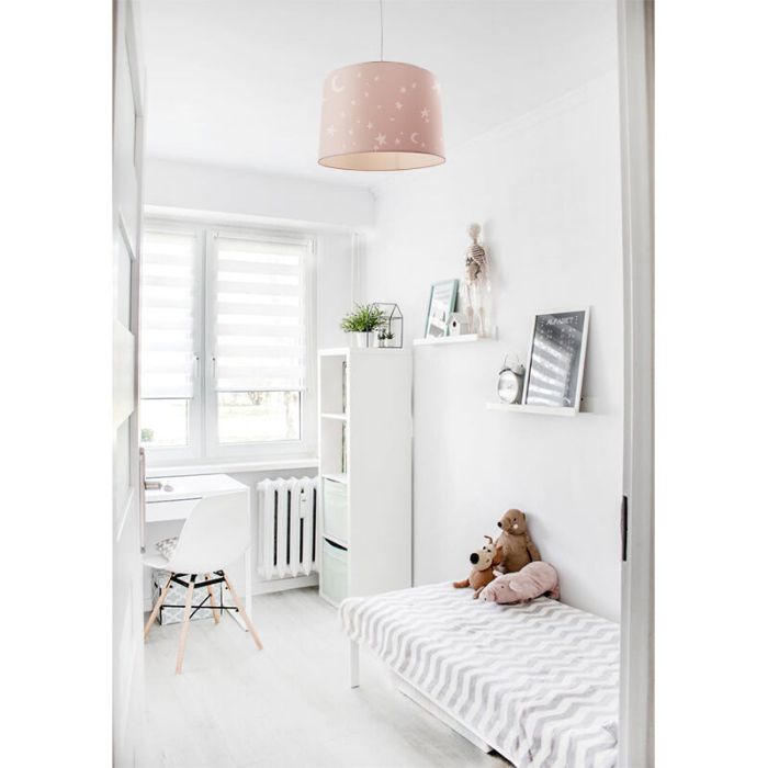 Roze sterren hanglamp Stars, kinderkamer
