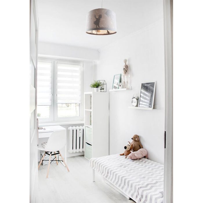 Grijze kinderkamer hanglamp Vlinders