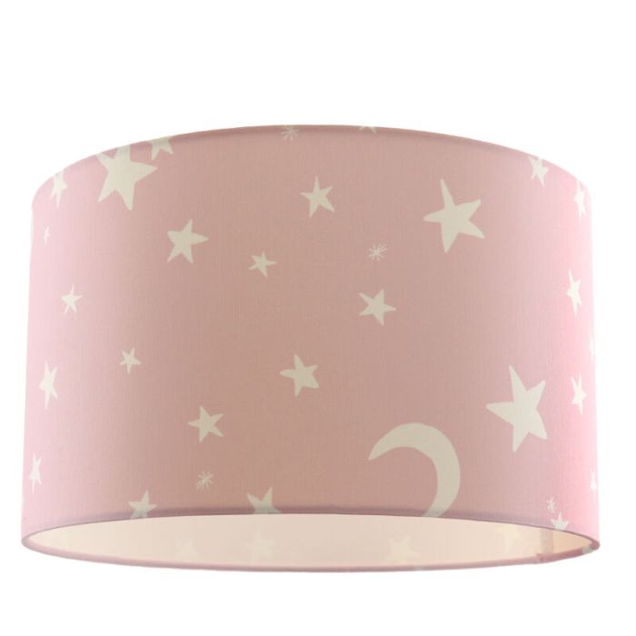 Roze kinderlamp Stars