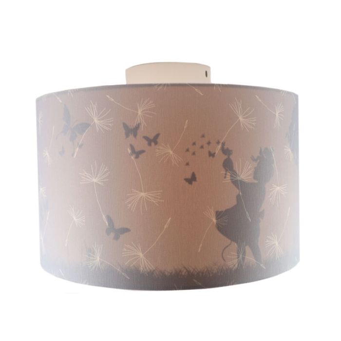 Grijze kinderkamer plafondlamp Vlinders