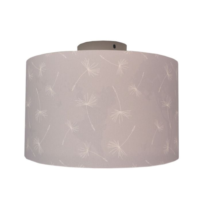 Grijze kinderkamer plafondlamp Vlinders