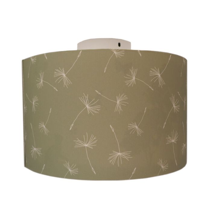 Olijfgroene kinderkamer plafondlamp Vlinders