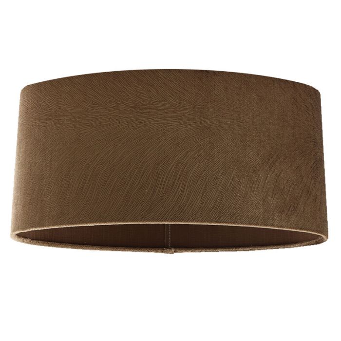 40 cm ovale velours bruine lampenkap, Rody