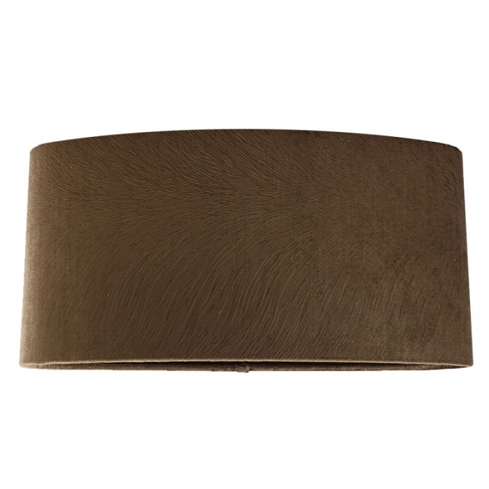40 cm ovale velours bruine lampenkap, Rody