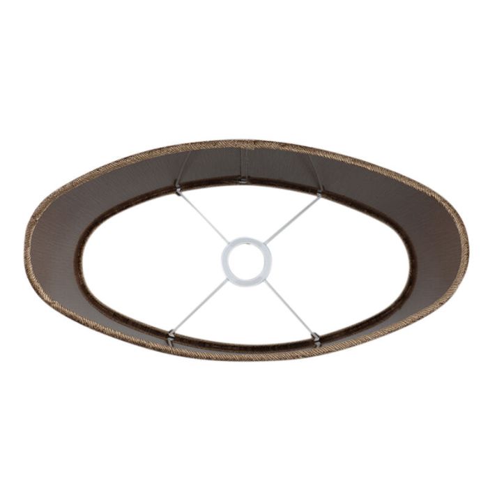40 cm ovale velours bruine lampenkap, Rody