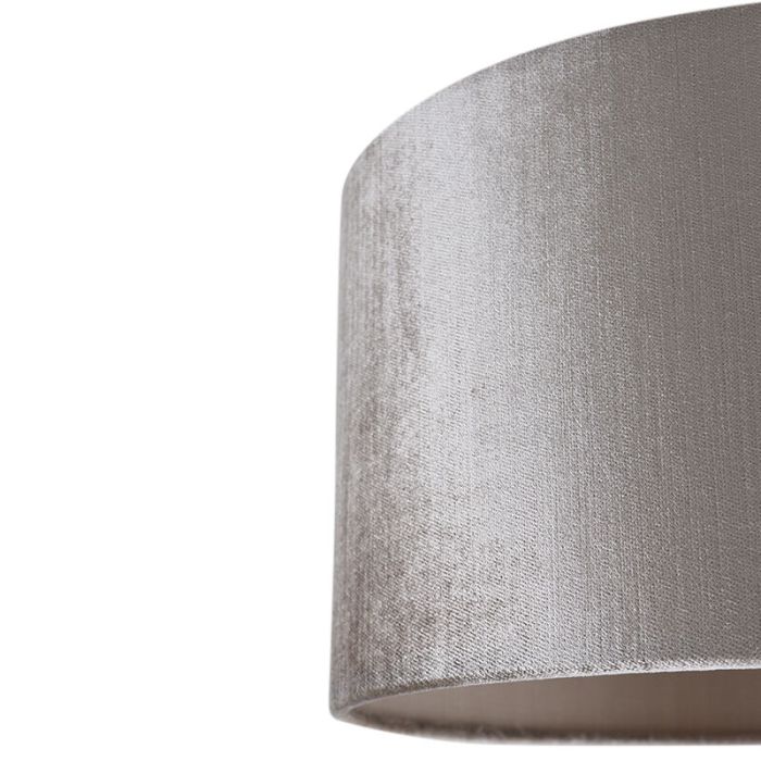 30 cm velours grijze lampenkap, Rody