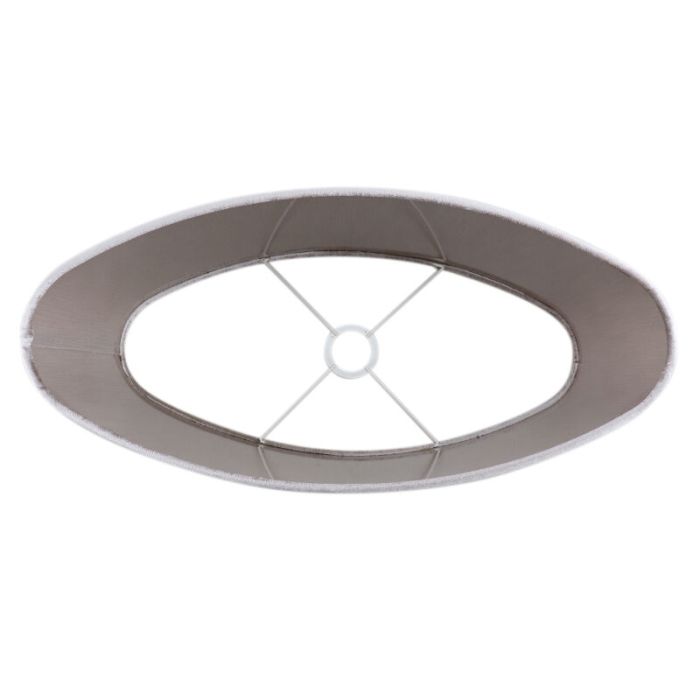 50 cm ovale velours grijze lampenkap, Rody