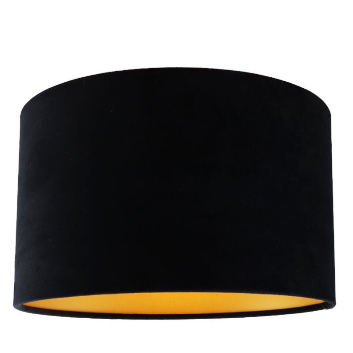 Zwart met gouden plafondlamp Krista, 30cm