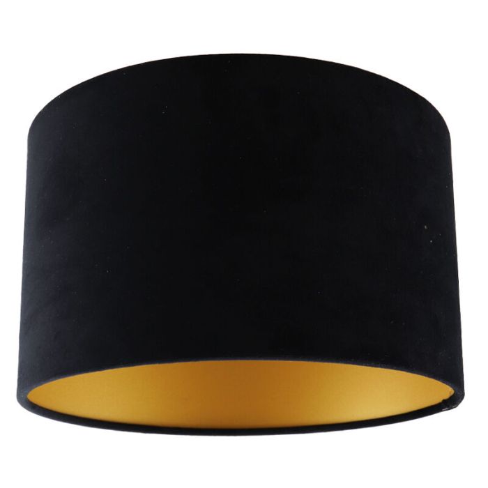 Zwart met gouden plafondlamp Krista, 30cm
