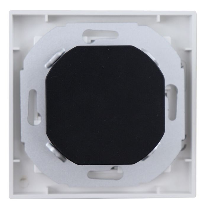 LED dimmer, 0,5 - 200W, met witte afdekraam en centraalplaat