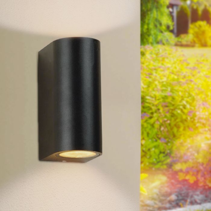 Grote Corina buitenlamp modern, zwart