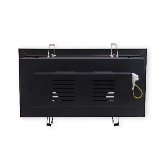 Zwarte inbouwspot Noreen, aluminium, AR111