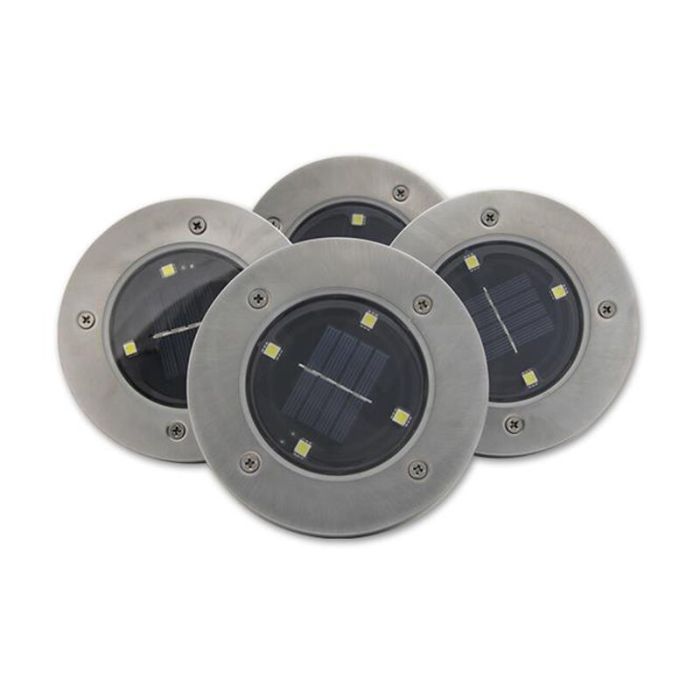 4 solar prikspots Pjotr, 6000K LED, IP54