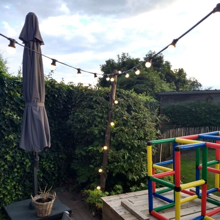 5m prikkabel, 10 fittingen