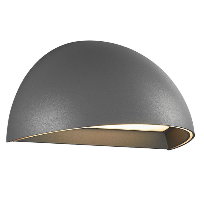 Grijze smart buitenlamp modern, Arcus Smart, 9,5W, 2700K LED, IP54