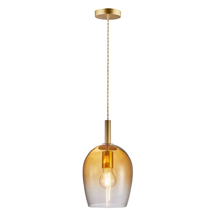 Amberkleurige hanglamp design, Uma