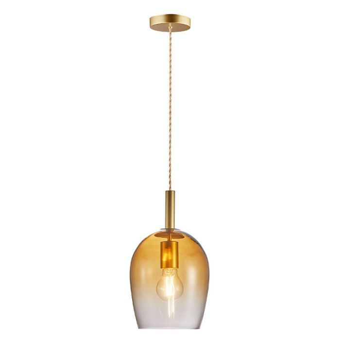 Amberkleurige hanglamp design, Uma