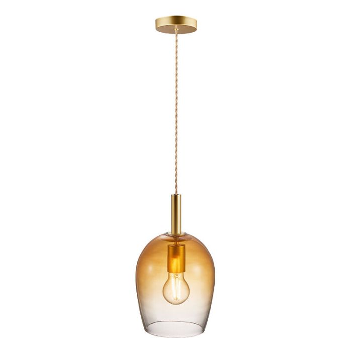 Amberkleurige hanglamp design, Uma
